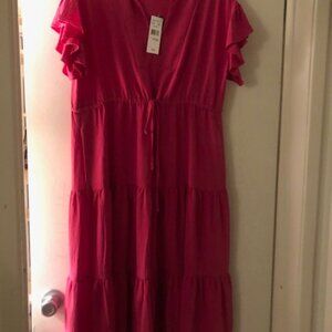 (New) Isabel & Nina Womens Short Sleeve Flowy Sheath Dress